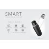 PURO Smart Bottle – 500 ml-es INOX termopalack intelligens LED kupakkal (fekete)