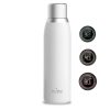 PURO Smart Bottle - 500 ml INOX termopalack intelligens LED kupakkal (fehér)