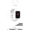 PURO ICON – Rugalmas sportszíj Apple Watchhoz 42/44/45 mm (S/M & M/L) (fehér)