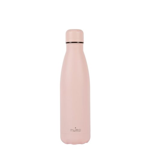 PURO ICON - Rozsdamentes acél termopalack 500 ml (Candy Pink) (porbevonat)