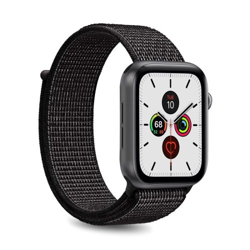 PURO Nylon – Apple Watch szíj 42/44/45 mm (fekete)