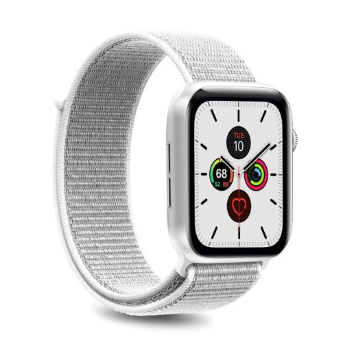 PURO Nylon – Apple Watch szíj 42/44/45 mm (fehér)