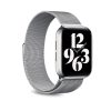 Puro Milanese mágnesszalag – rozsdamentes acél szíj Apple Watchhoz 42/44/45 mm (ezüst)