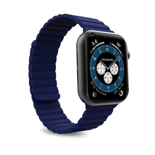 PURO ICON LINK – Mágneses szíj Apple Watchhoz 42/44/45 mm (M / L) (tengerkék)