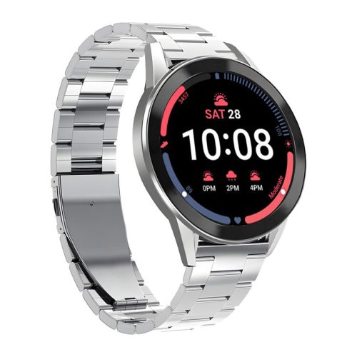 PURO fém rozsdamentes acél szíj – rozsdamentes acél szíj / karkötő Samsung Galaxy Watch 4 / Watch 4 Classic készülékhez (ezüst)