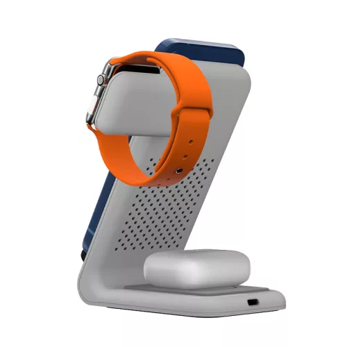 STM ChargeTree Swing 3-in-1 vezeték nélküli töltőállomás Phone, AirPods, Apple Watch - fehér