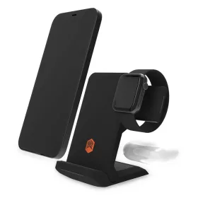   STM ChargeTree Go 3-in-1 vezeték nélküli töltőállomás Phone, AirPods, Apple Watch - fekete
