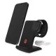 STM ChargeTree Go 3-in-1 vezeték nélküli töltőállomás Phone, AirPods, Apple Watch - fekete