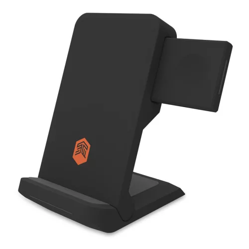 STM ChargeTree Go 3-in-1 vezeték nélküli töltőállomás Phone, AirPods, Apple Watch - fekete