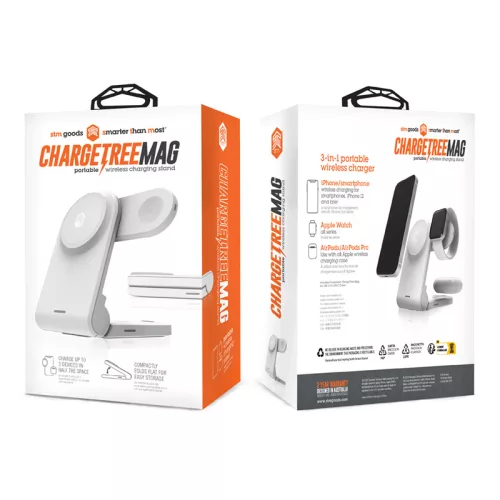 STM ChargeTree MAG - 3-in-1 vezeték nélküli töltő MagSafe fehér