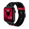 Disney Minnie Mouse - okosóraszíj Apple Watch 38/40/41/42/44/45/49 mm (Polka Noir)