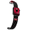 Disney Minnie Mouse - okosóraszíj Apple Watch 38/40/41/42/44/45/49 mm (Polka Noir)