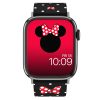 Disney Minnie Mouse - okosóraszíj Apple Watch 38/40/41/42/44/45/49 mm (Polka Noir)