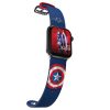 MARVEL - okosóraszíj Apple Watch 38/40/41/42/44/45/49 mm (Captain America Insignia)