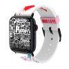 DC Comics - okosóraszíj Apple Watch 38/40/41/42/44/45/49 mm (Harley Quinn Manga - Love Stinks)