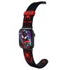 MARVEL - okosóraszíj Apple Watch 38/40/41/42/44/45/49 mm (Spider-Man Miles Morales 3D)