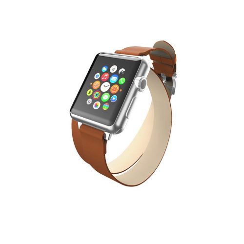 Incipio Reese Dupla Wrap - bőrszíj Apple Watch  38/40/41 mm (Tan)