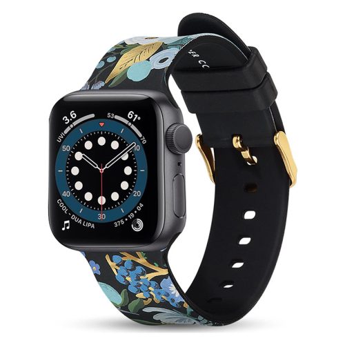 Rifle Paper Band - okosóraszíj Apple Watch 38/40/41 mm (Garden Party Blue)