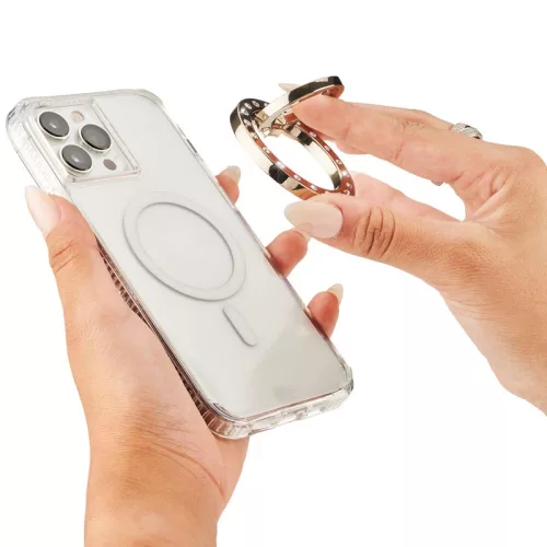 Case-Mate Magnetic gyűrűtartó támaszték, telefongyűrű -  (Champagne Crystal)
