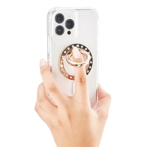 Case-Mate Magnetic gyűrűtartó támaszték, telefongyűrű -  (Champagne Crystal)