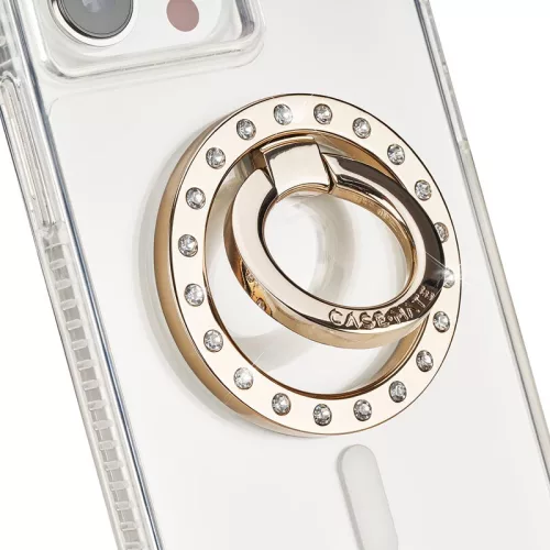 Case-Mate Magnetic gyűrűtartó támaszték, telefongyűrű -  (Champagne Crystal)