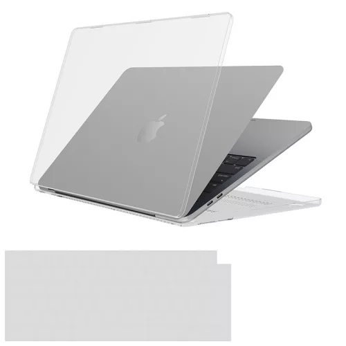 Case-Mate Snap-On Hardshell - MacBook Air 15" M2 (2023) tok billentyűzetvédővel átlátszó