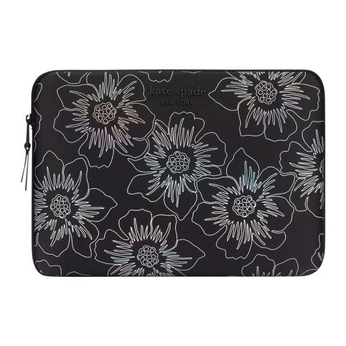 Kate Spade New York Puffer Sleeve MacBook Pro 14" / Notebook 14" borító Hollyhock Iridescent Black