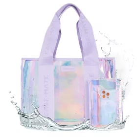   CaseMate szappanbuborékos strandtáska telefontáskával Vállas strandtáska okostelefon zsebbel Iridescent