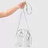 Case-Mate Micro Tote Bag - Vízálló válltáska (Ezüst króm/átlátszó)