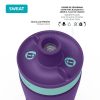 Quokka Sweat – Hordozható, szivárgásmentes sportpalack 680 ml (Aqua Violet)