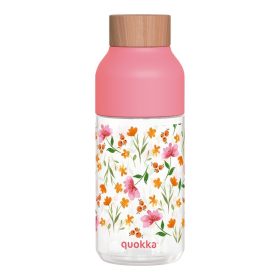 Quokka Ice - Ecozen kulacs 570 ml (Rózsaszín virágok)