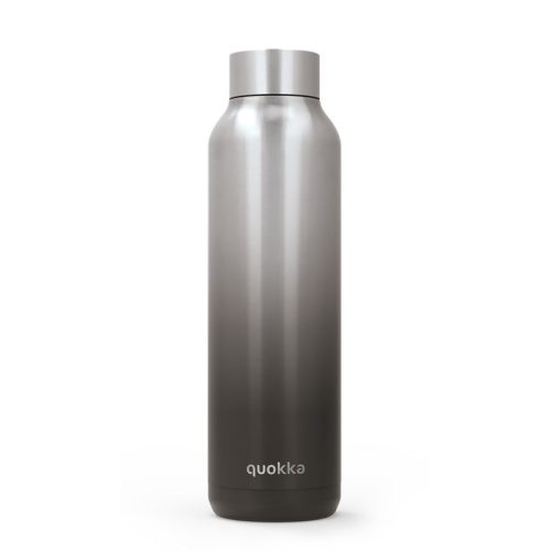 Quokka Solid - Rozsdamentes acél duplafalú vákuumszigetelt vizes palack, hordozható termosz 630 ml (Umbra)