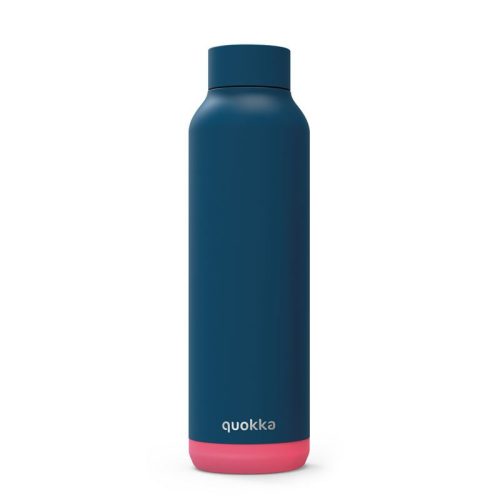 Quokka Solid - Rozsdamentes acél duplafalú vákuumszigetelt vizes palack, hordozható termosz 630 ml (Pink Vibe)