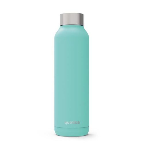 Quokka Solid - Rozsdamentes acél duplafalú vákuumszigetelt vizes palack, hordozható termosz 630 ml (Aquanarine)