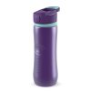 Quokka Spring - Sport vizes palack, kinyitható fedél, kettős csúszásgátló markolat 600 ml (Aqua Violet)