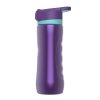 Quokka Spring - Sport vizes palack, kinyitható fedél, kettős csúszásgátló markolat 600 ml (Aqua Violet)