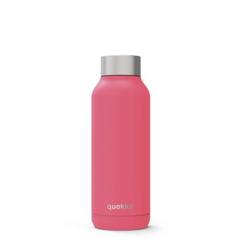 Quokka Solid - rozsdamentes acél kettős fal vákuumszigetelt vizes palack, hordozható termosz 510 ml (Brink Pink)