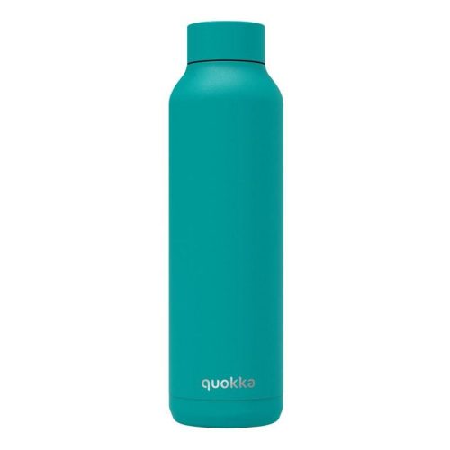 Quokka Solid - rozsdamentes acél kettős fal vákuumszigetelt vizes palack, hordozható termosz 630 ml (merész türkiz) (porbevonat)