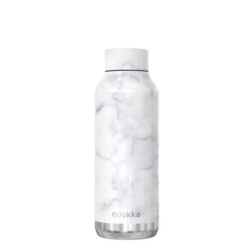 Quokka Solid - Rozsdamentes acél duplafalú vákuum szigetelt vizes palack, hordozható termosz 510 ml (márvány)