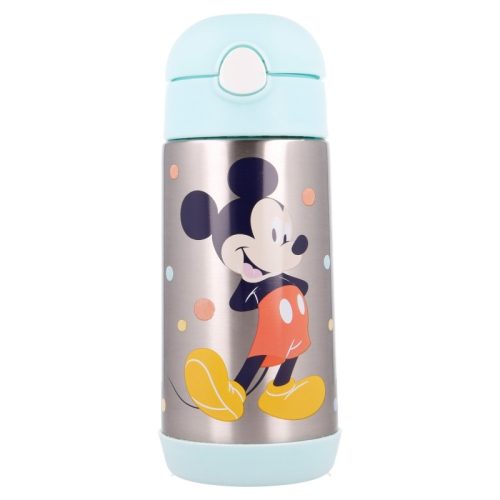 Mickey egér - rozsdamentes acél palack szalma 530 ml (Cool)