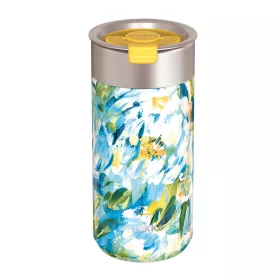   Quokka Boost Coffee Tumbler Rozsdamentes acél termobögre sörfőzővel 400 ml Blue Peonies