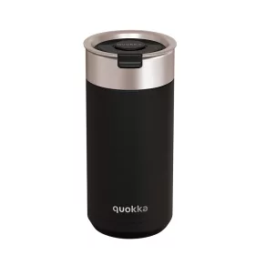   Quokka Boost Coffee Tumbler Rozsdamentes acél termobögre sörfőzővel 400 ml szénfekete