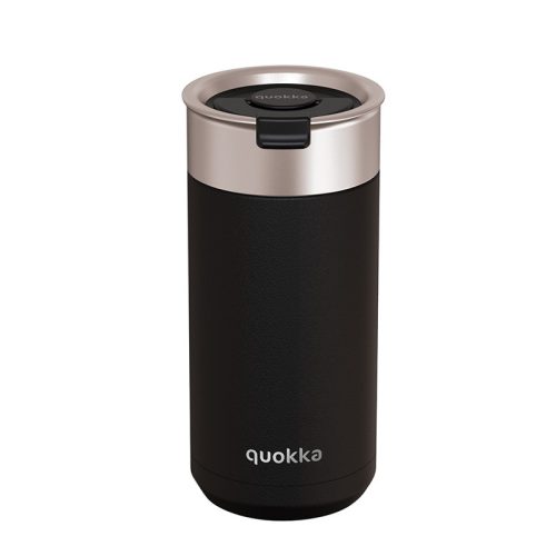 Quokka Boost Coffee Tumbler Rozsdamentes acél termobögre sörfőzővel 400 ml szénfekete