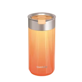   Quokka Boost Coffee Tumbler Rozsdamentes acél termikus bögre sörfőzővel 400 ml sárgabarack narancs