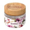 Quokka Deli Food Jar - Üveg/fa ételtartó 500 ml (Dark Flowers)