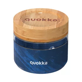   Quokka Deli Food Jar - Üveg/fa ételtartó 500 ml (Wood Grain)
