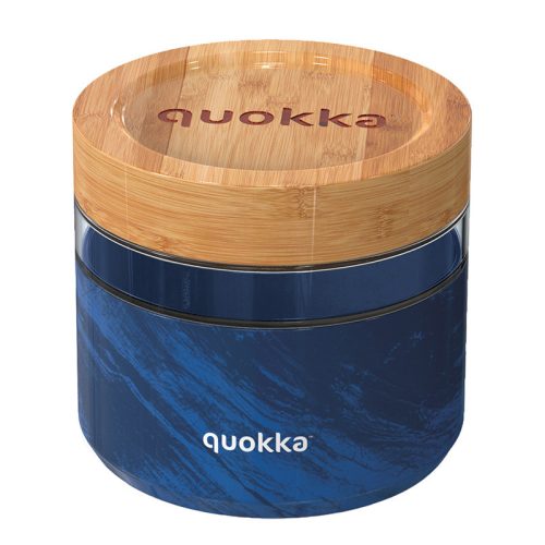 Quokka Deli Food Jar - Üveg/fa ételtartó 820 ml (Wood Grain)