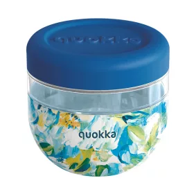   Quokka Bubble Food Jar - műanyag ételdoboz 770 ml (Blue Peonies)