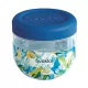Quokka Bubble Food Jar - műanyag ételdoboz 770 ml (Blue Peonies)
