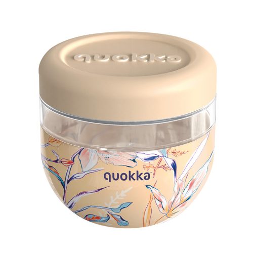 Quokka Bubble Food Jar - műanyag ételdoboz 770 ml (Vintage Floral)